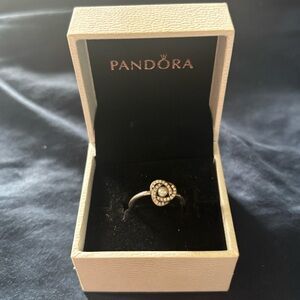 Pearl Flower Pandora Ring